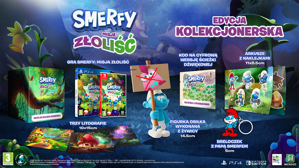 Gra NSW Smerfy: Misja Złoliść Edycja Kolekcjonerska 